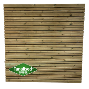 Deluxe Contemporary Slatted Fence Panels